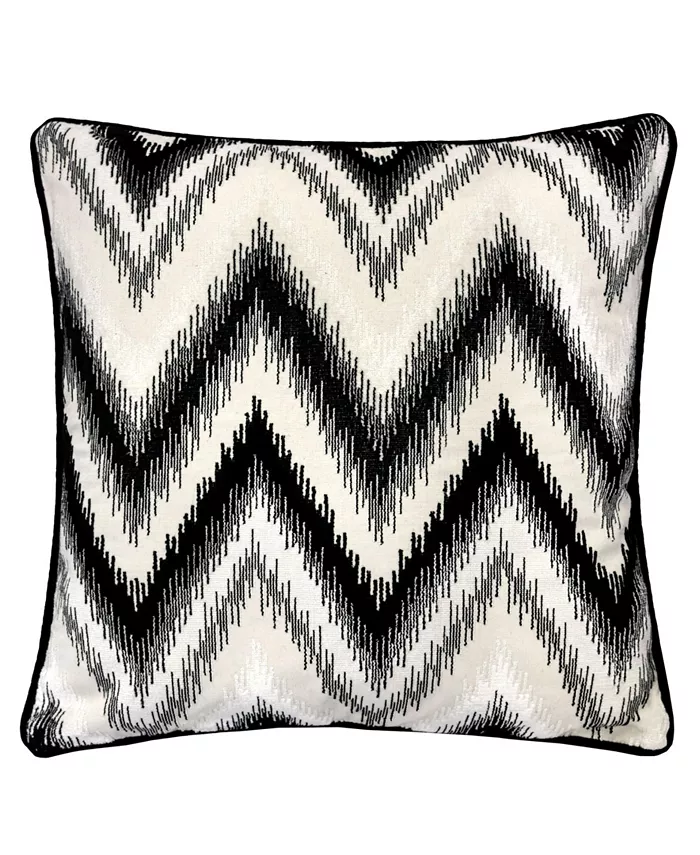Homey Cozy Series Zig Zag Liner Velvet Large Sofa Couch Pillowandnbsp
