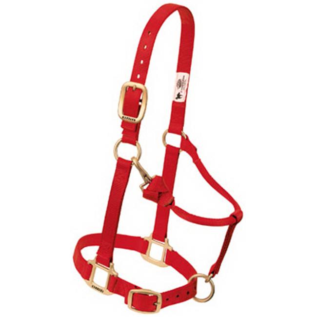 35-7036-RD Large Adjustable Chin and Throat Snap Halter - Red