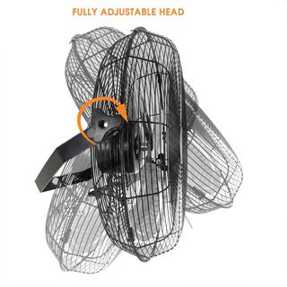 Vie Air Dual Function Indoor Black 18 in. Wall Tilting Fan 985109799M