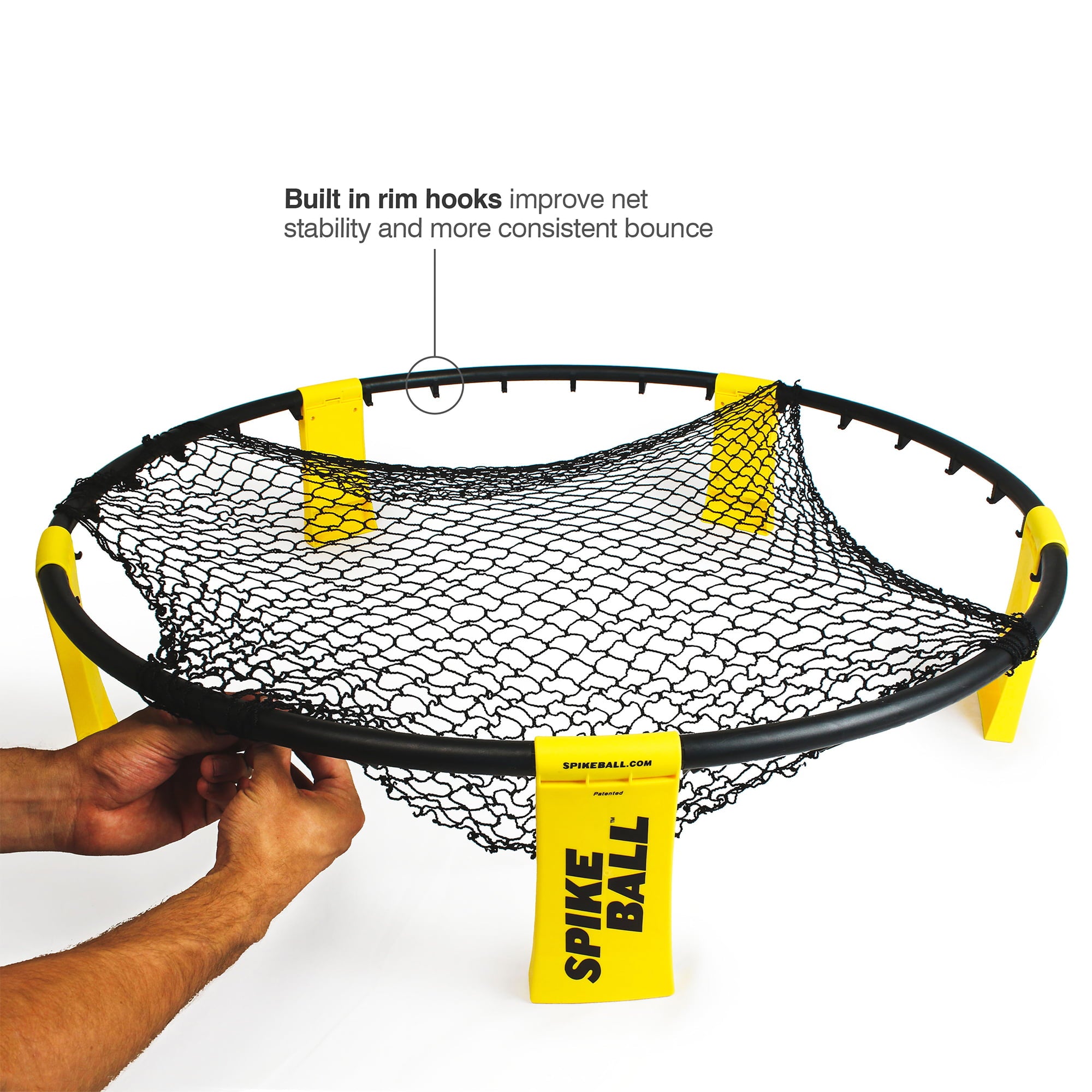 Spikeball Standard 3 Ball Kit with Adjustable Net and Balls - Portable Roundnet Game