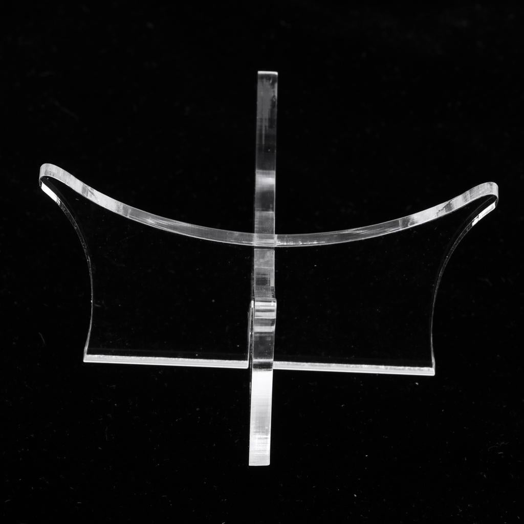 Deluxe Ball Stand - Holds Football， Basketball， Volleyball， Bowling Soccer Ball - Display Holder - Choose of Colors Clear