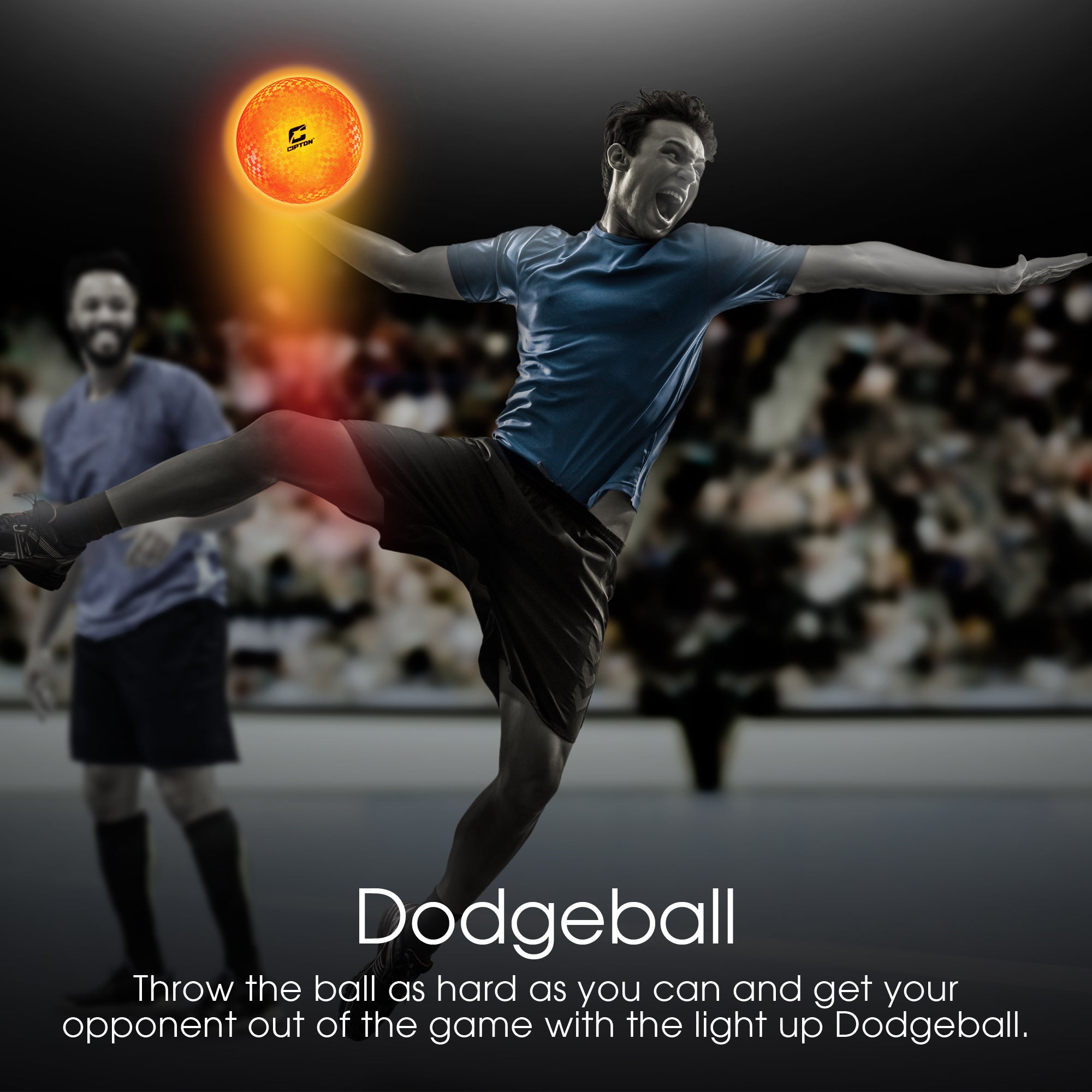 Cipton Light Up Official Size Dodgeball and Kickball Pump Included
