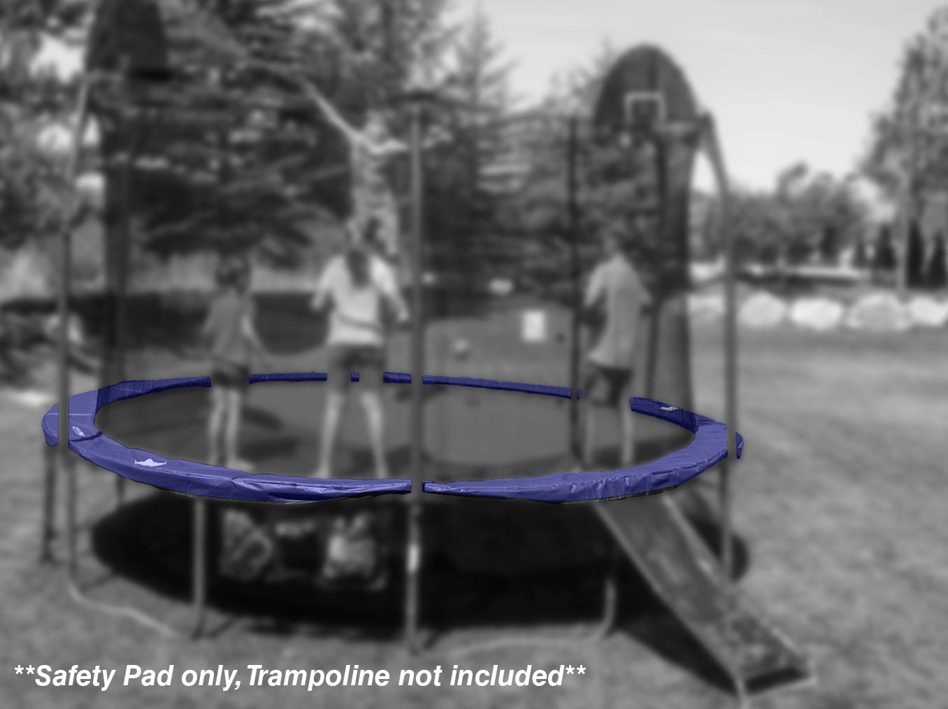 TrampolinePro 12ft Round Trampoline Blue Safety Pad