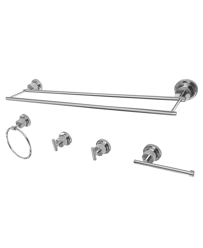 Kingston Brass Concord Mondern 5-Pc. Bathroom Accessory Set in Polished Chrome