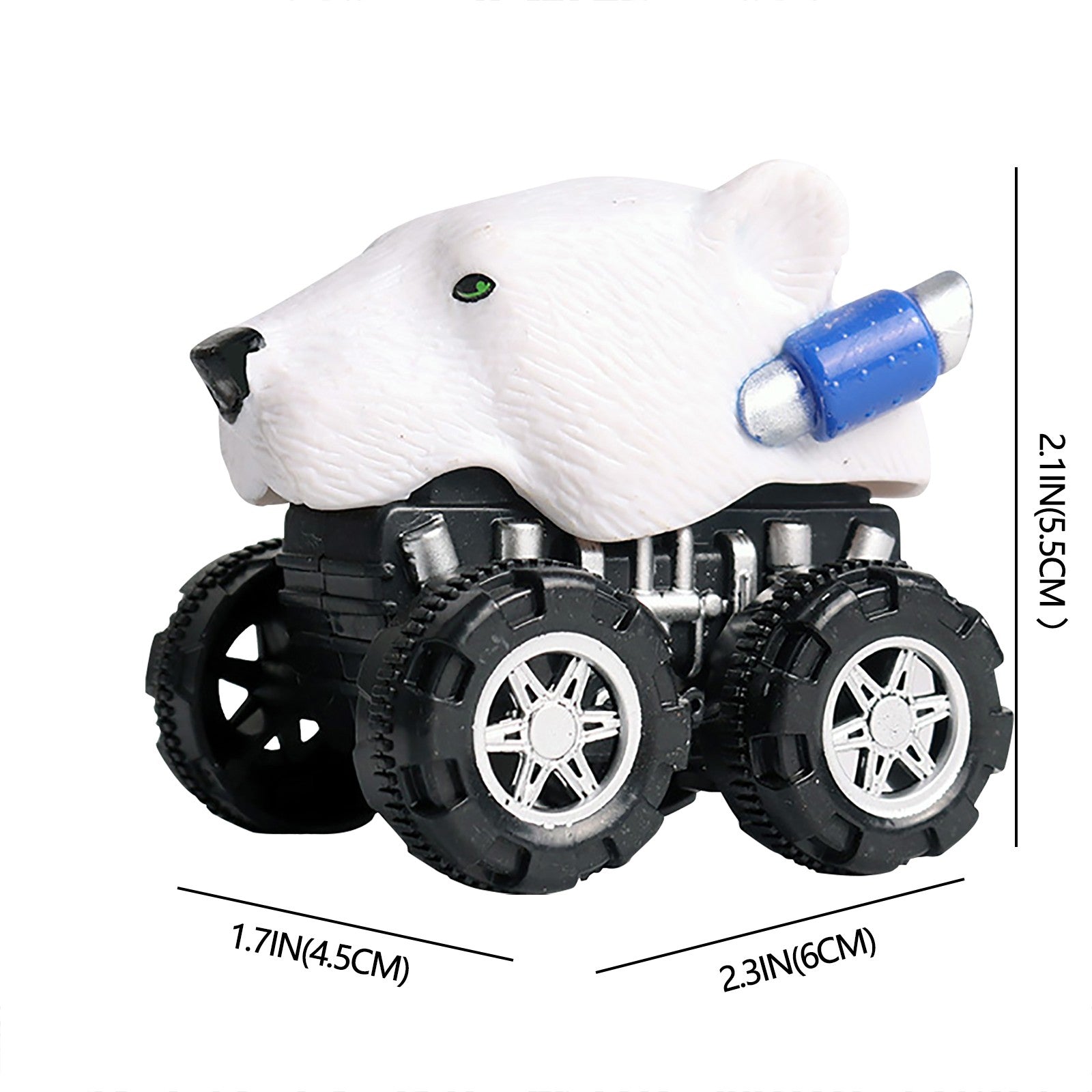 Jpgif Four-Wheel-Drive Inertial Sport Utility Vehicle Children's Animal Toy Car