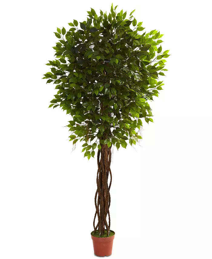 Nearly Natural 7.5' Ficus UV-Resistant Indoor Outdoor Tree