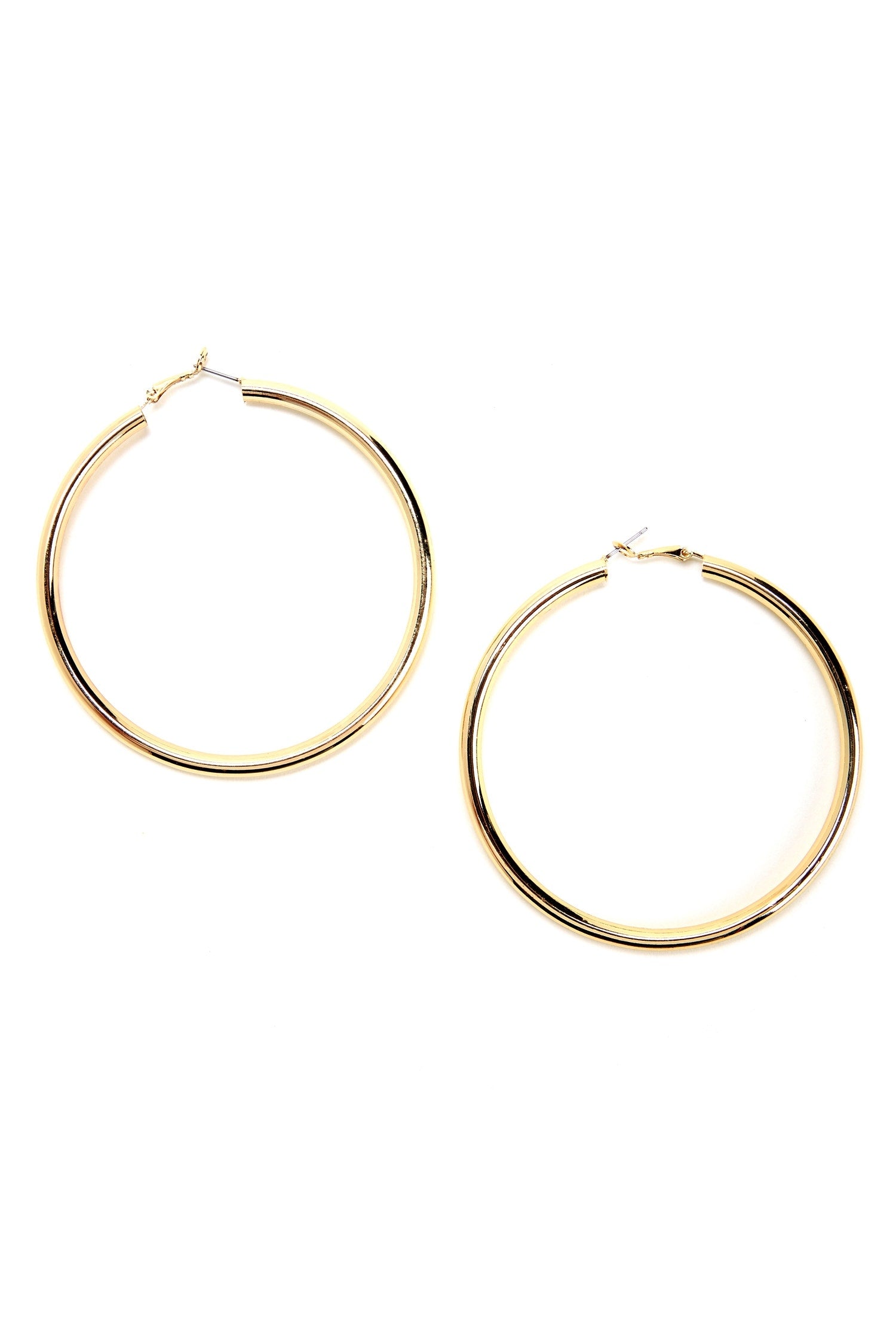 Large Tube Hoop Earrings