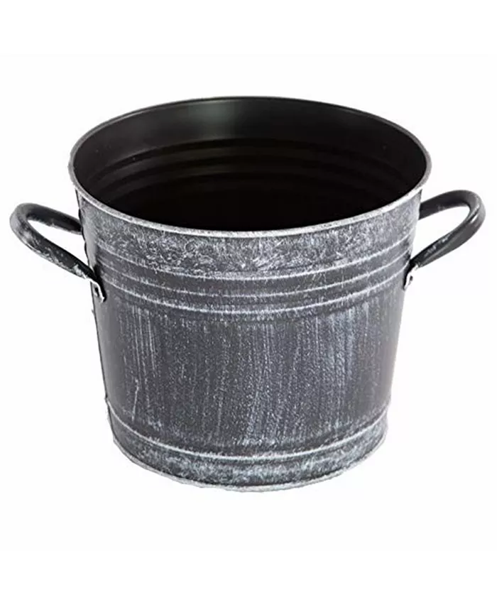 Gardener's Select Gardener Select Farmhouse Collection Metal Planter Antique Black 8