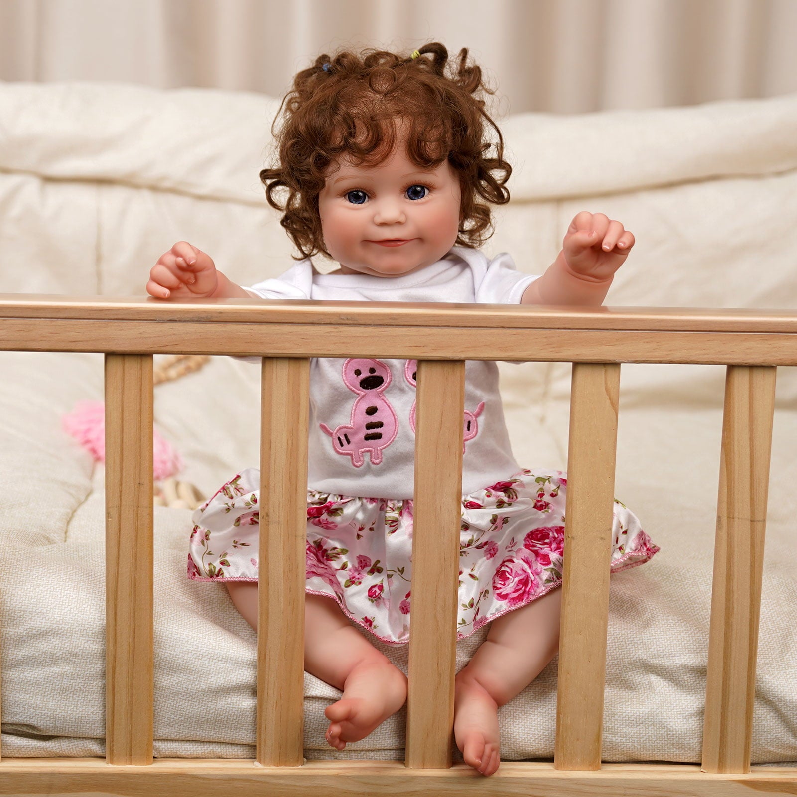 JIZHI Lifelike Reborn Baby Dolls 20 inch Realistic Newborn Baby Dolls Real Life Baby Dolls with Gift Box for Kids Age 3 +