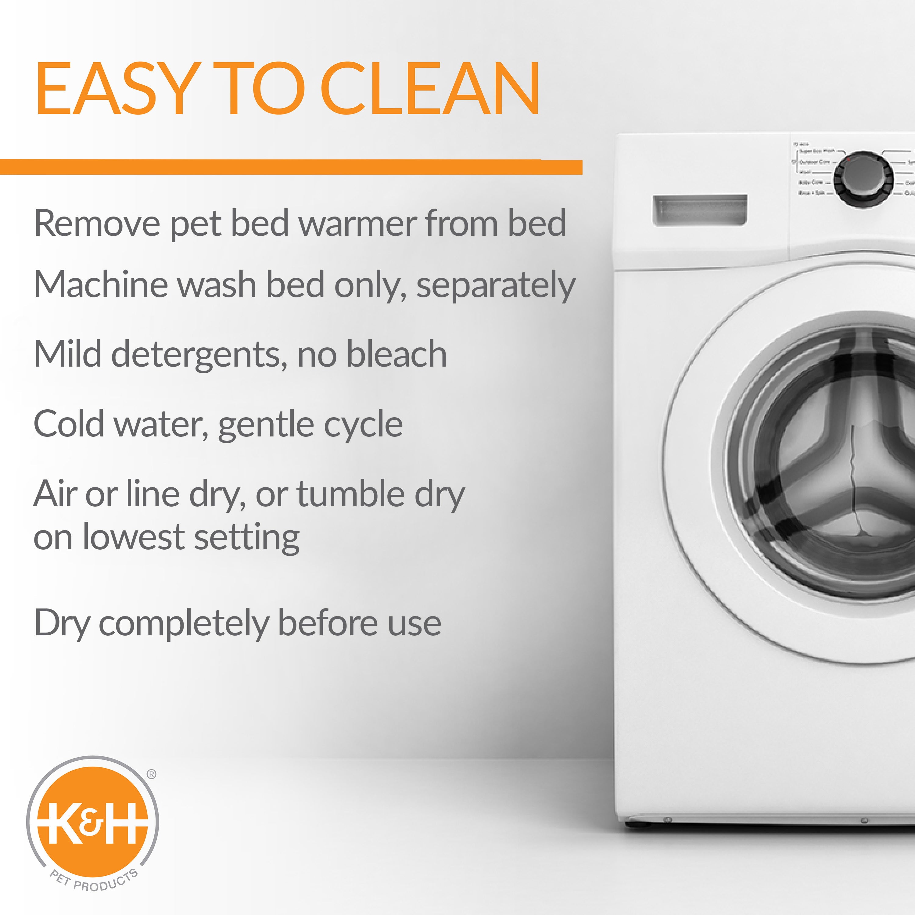 KandH Pet Products Thermo-Pet Cave Cat Bed Heated Gray/Geo Flower 17 X 15 X 13 Inches