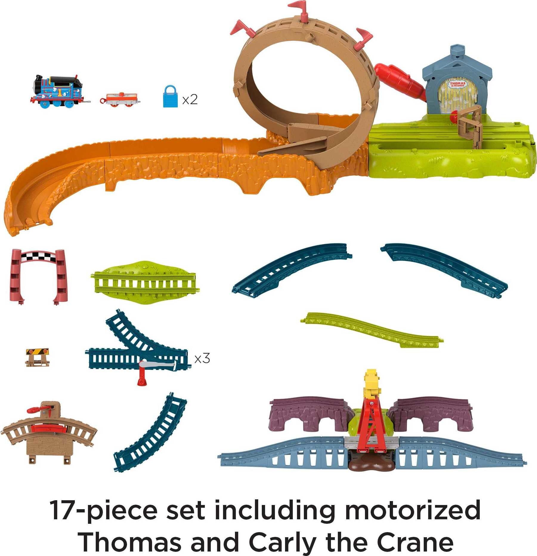 Thomas and Friends Launch and Loop Maintenance Yard Toy Train Set with Motorized Thomas
