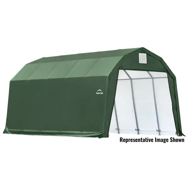 ShelterLogic 12'x20'x11' Green Barn Style Garage