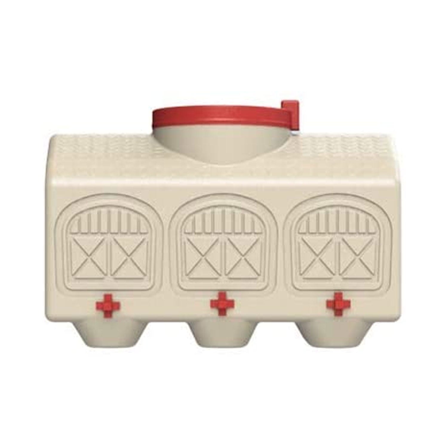 OverEZ Chicken Coop Poultry Water Dispenser with 3 Easy Access Taps