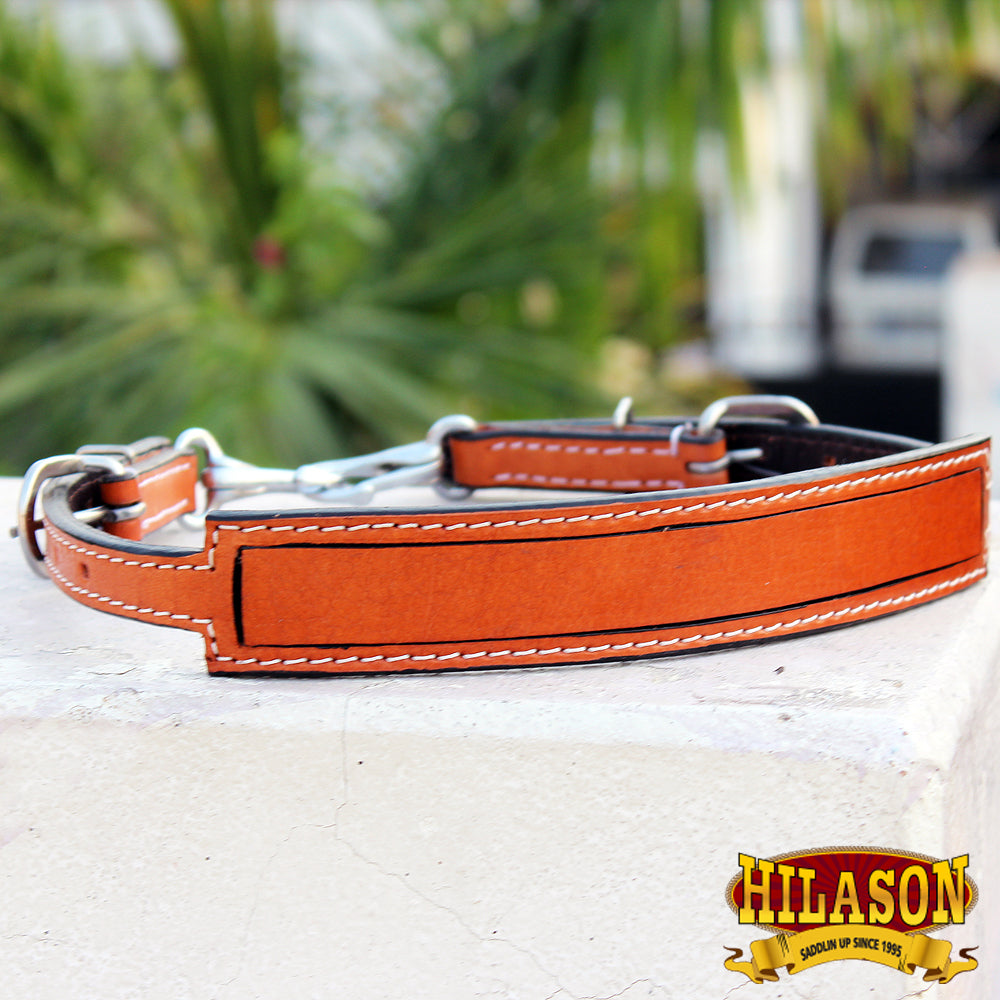 29BH Hilason Horse Size Leather Breast Collar Wither Strap Tan Adjusts 24