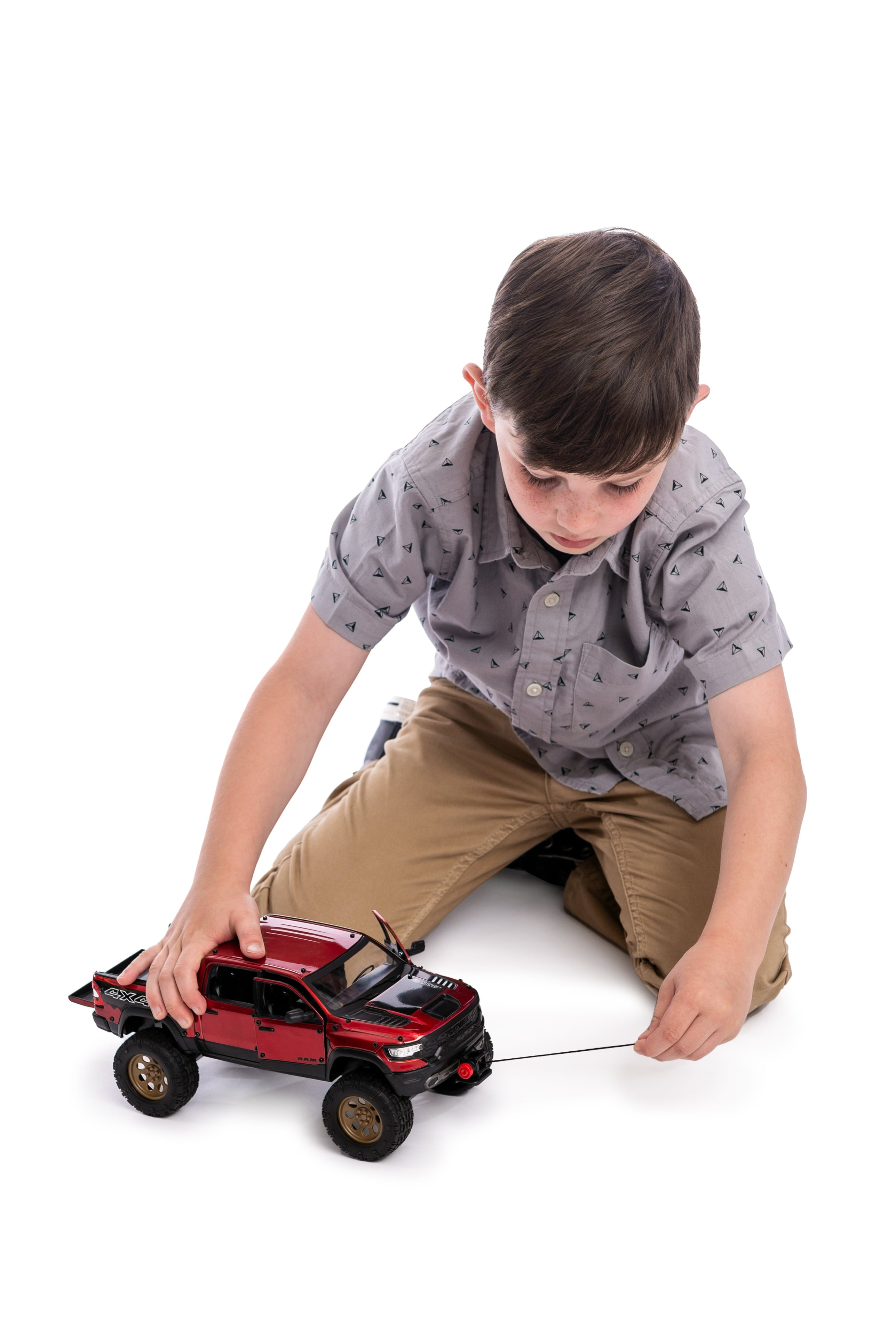 Adventure Force Free Wheeling Metal Vehicle Playset RAM Truck， Bike Child 3 and up