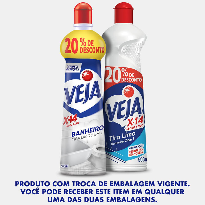 Tira Limo Veja Banheiro X14 500ml Oferta