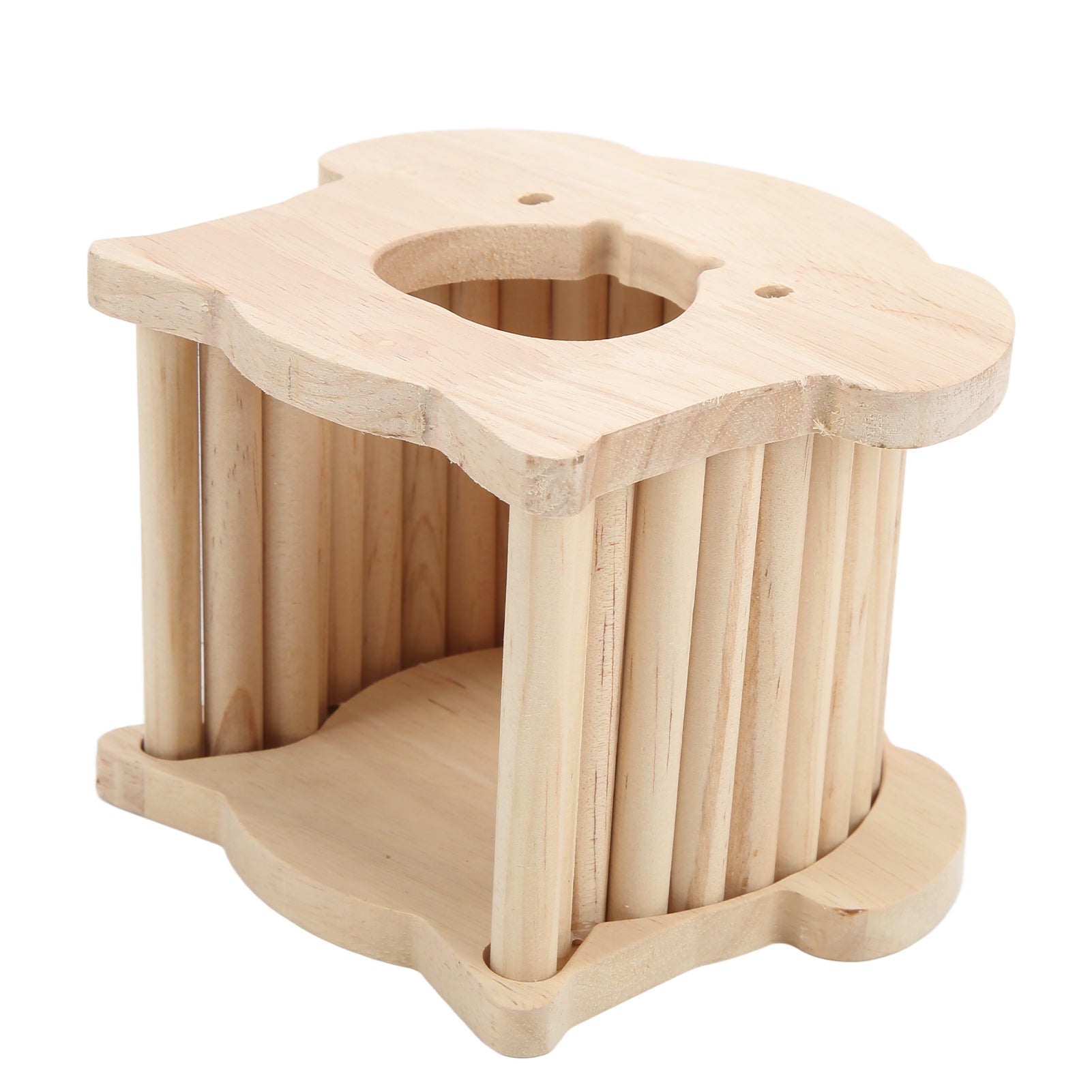 Hamster Wooden House， Wooden Ladder Hamster House Climbing Ramp Strong Structure  For Small Pets