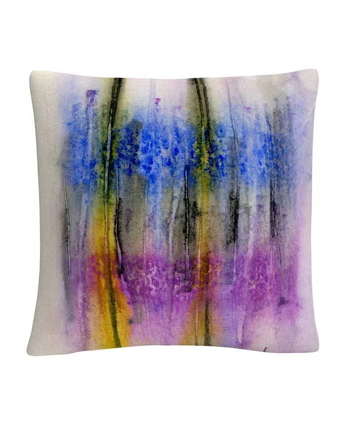 Baldwin Anthony Sikich Aural Colorful Shapes Line Composition Decorative Pillow， 16