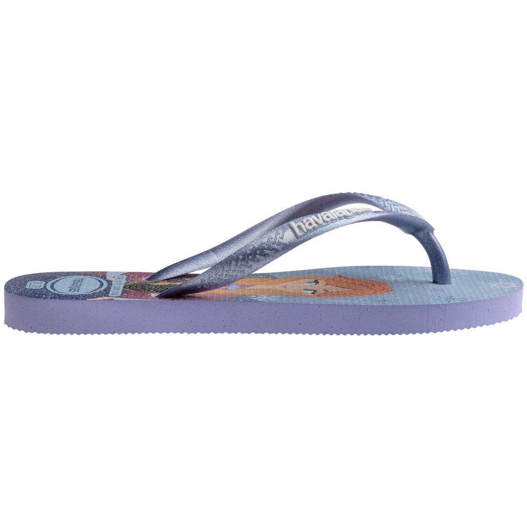 Chinelo Havaianas Infantil Slim Frozen Lilás