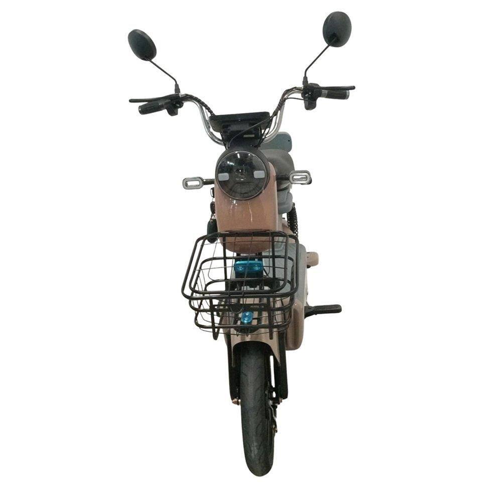 Bicicleta Elétrica YIWU Maggie - 500W 30km/h Capacidade 120kg Marrom/Bege Bivolt