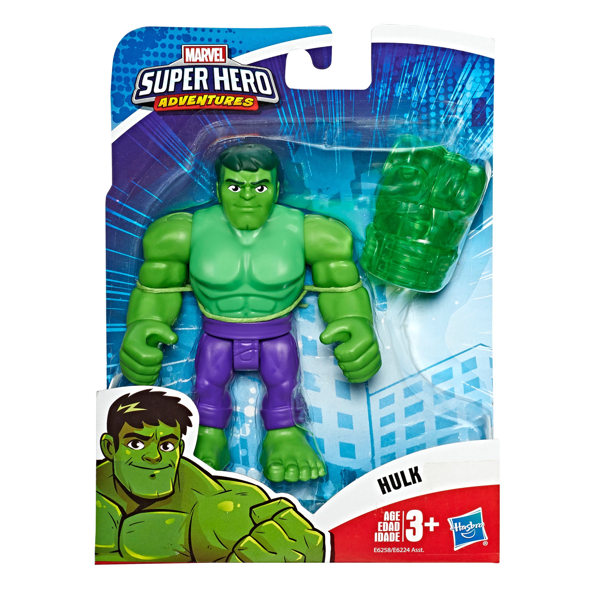Marvel Super Hero Adventures Playskool Hulk Action Figure Set