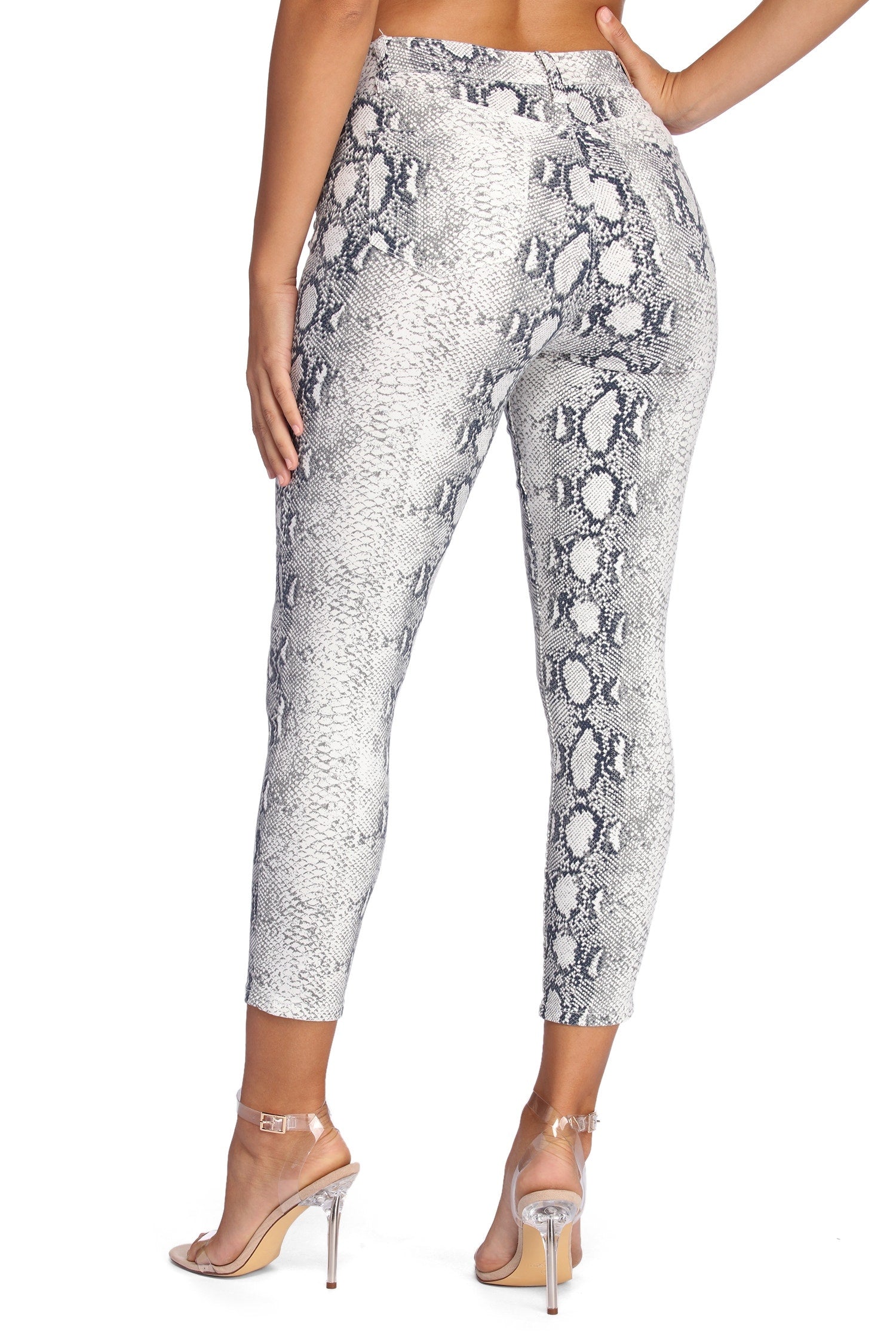 Skinny Snake Print Pants