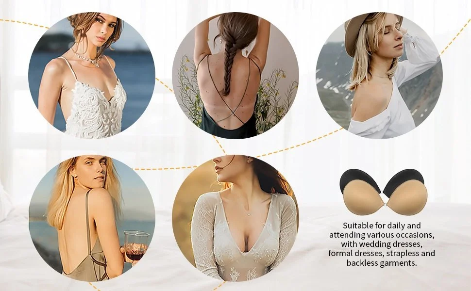 Adhesive invisible gathering bras - 🔥BUY 2 GET FREE SHIPPING🔥(Ch