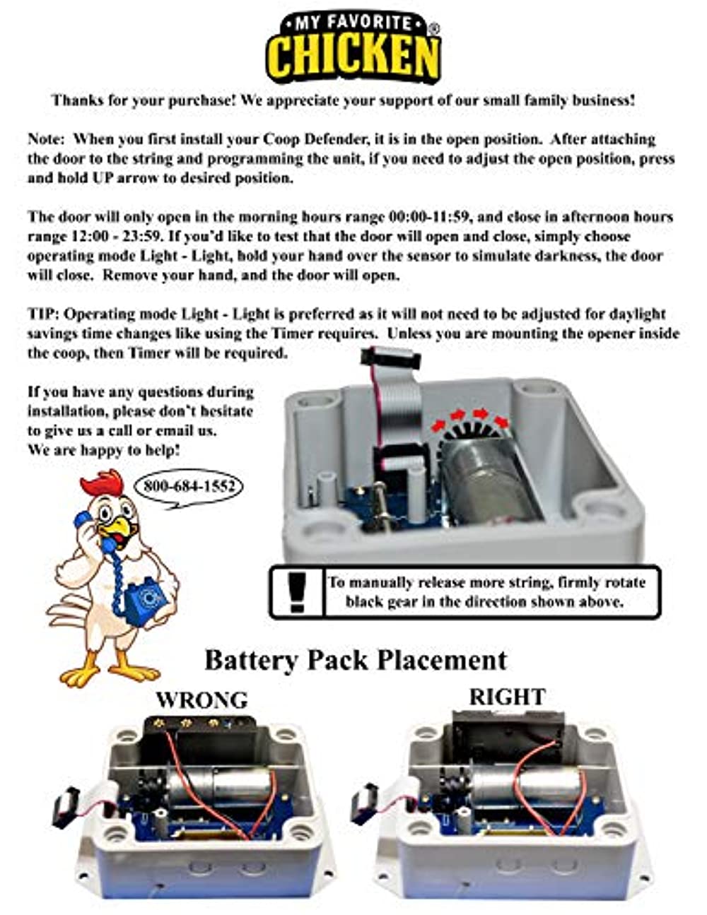 Coop Defender™ Gold Automatic Chicken Coop Door Kit (Aluminum Metal)
