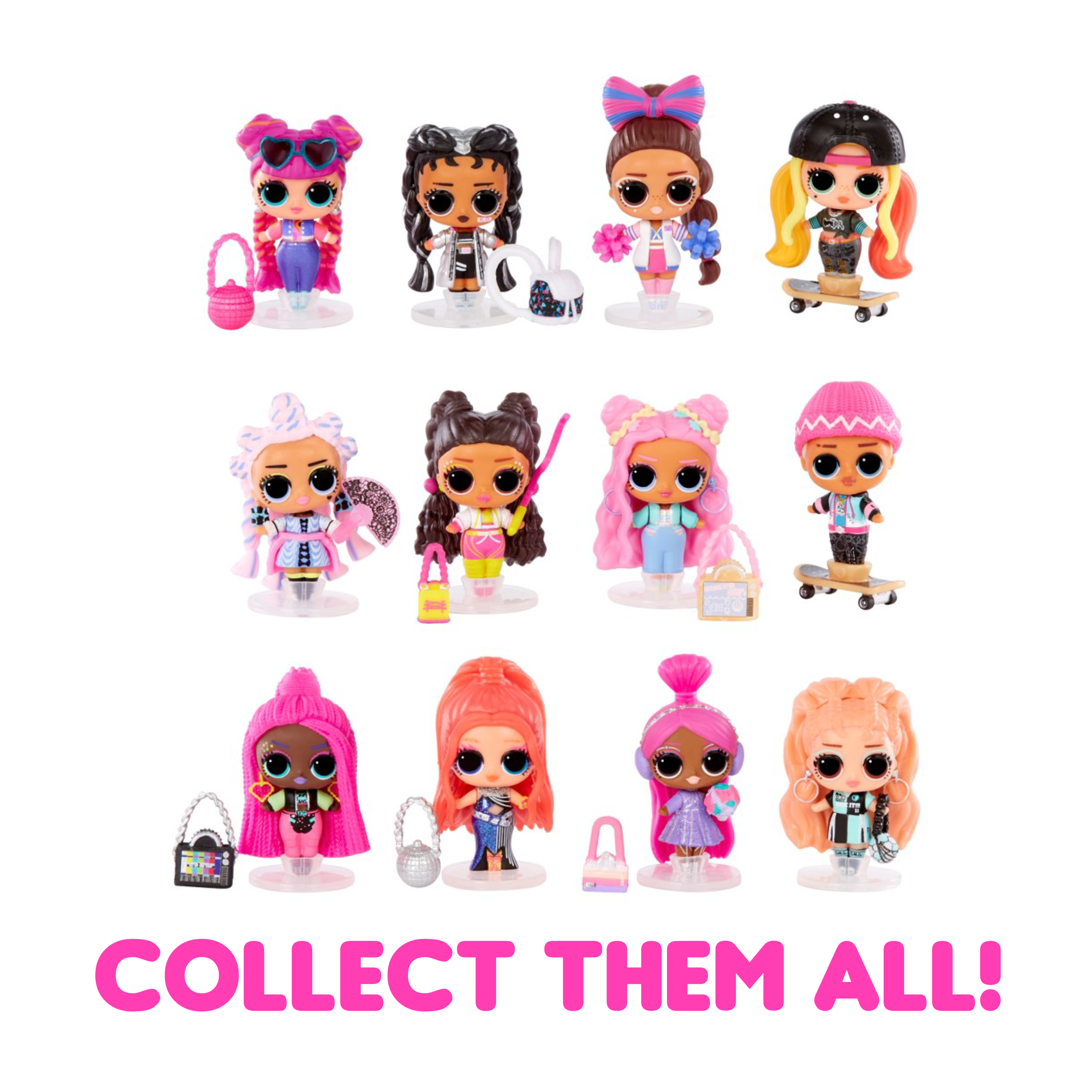 Mini LOL Surprise Move & Groove with Mini OMG Fashion Doll, Surprises, Mini Dolls, Collectible Dolls, Moving Ball Playset- Great Gift for Girls Age 4+