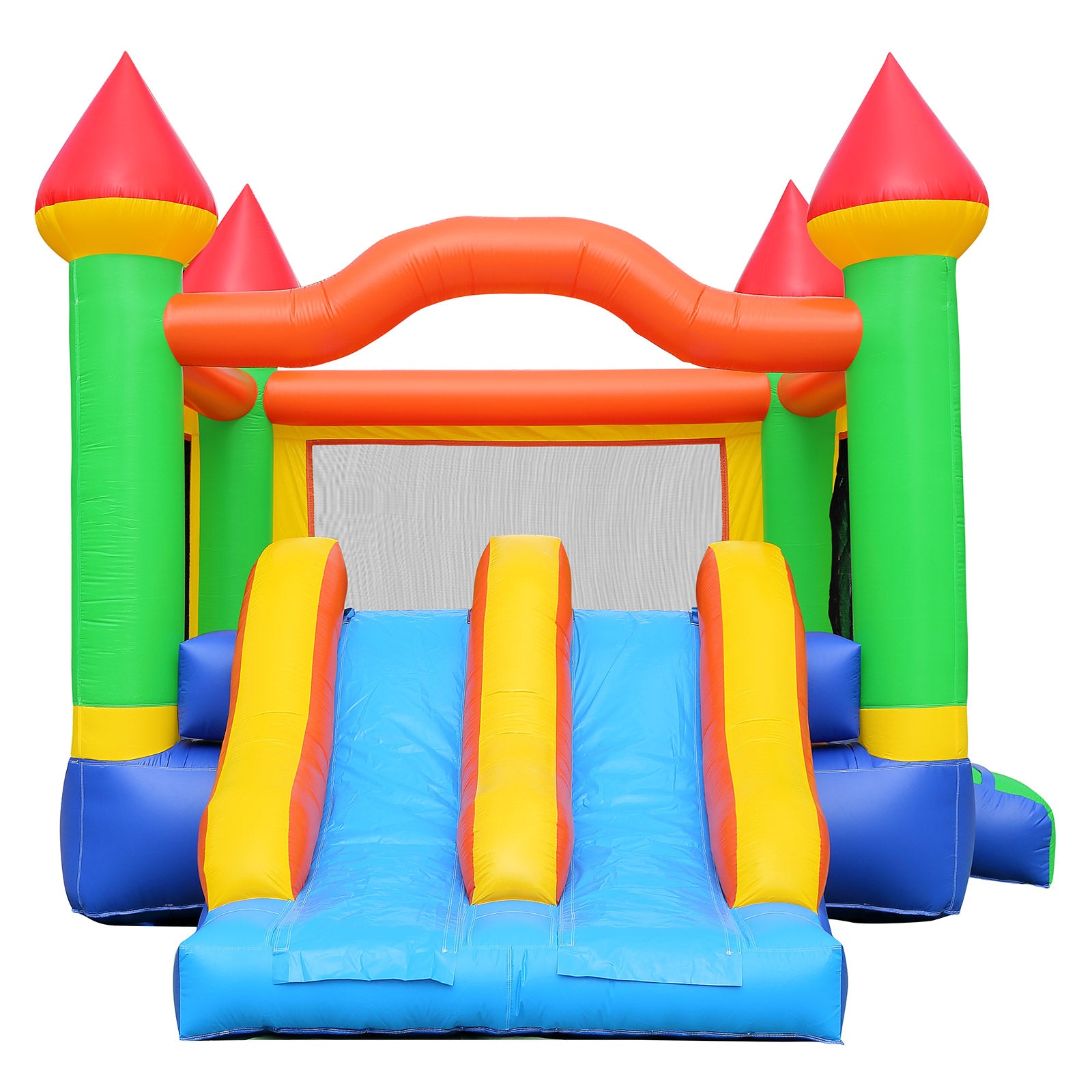 Inflatable HQ Commercial Bounce House Mega Double Slide Climbing Wall 100% PVC Inflatable Only