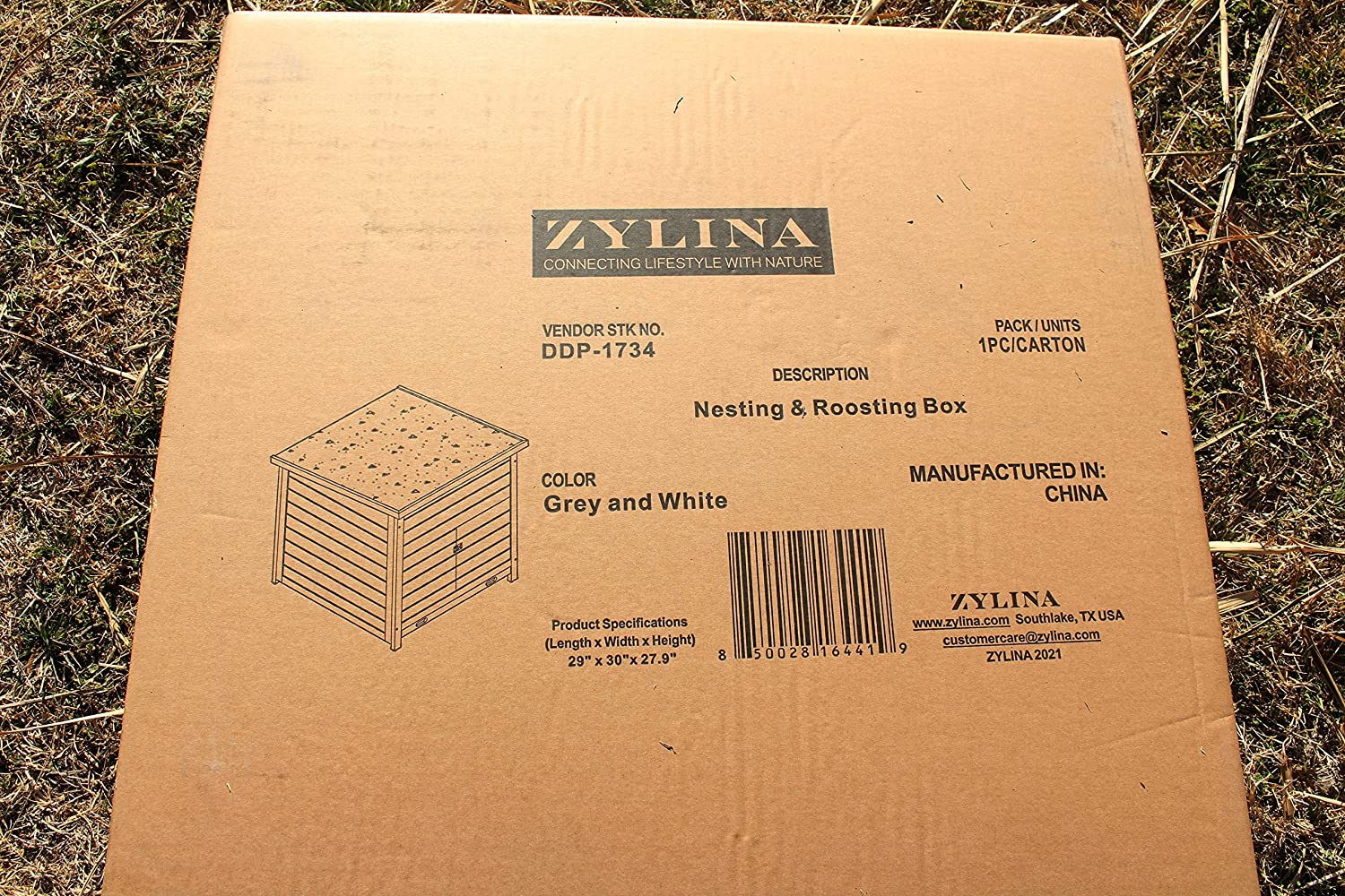 Zylina Nesting and Roosting Box Wood Chicken Coop for Chickens
