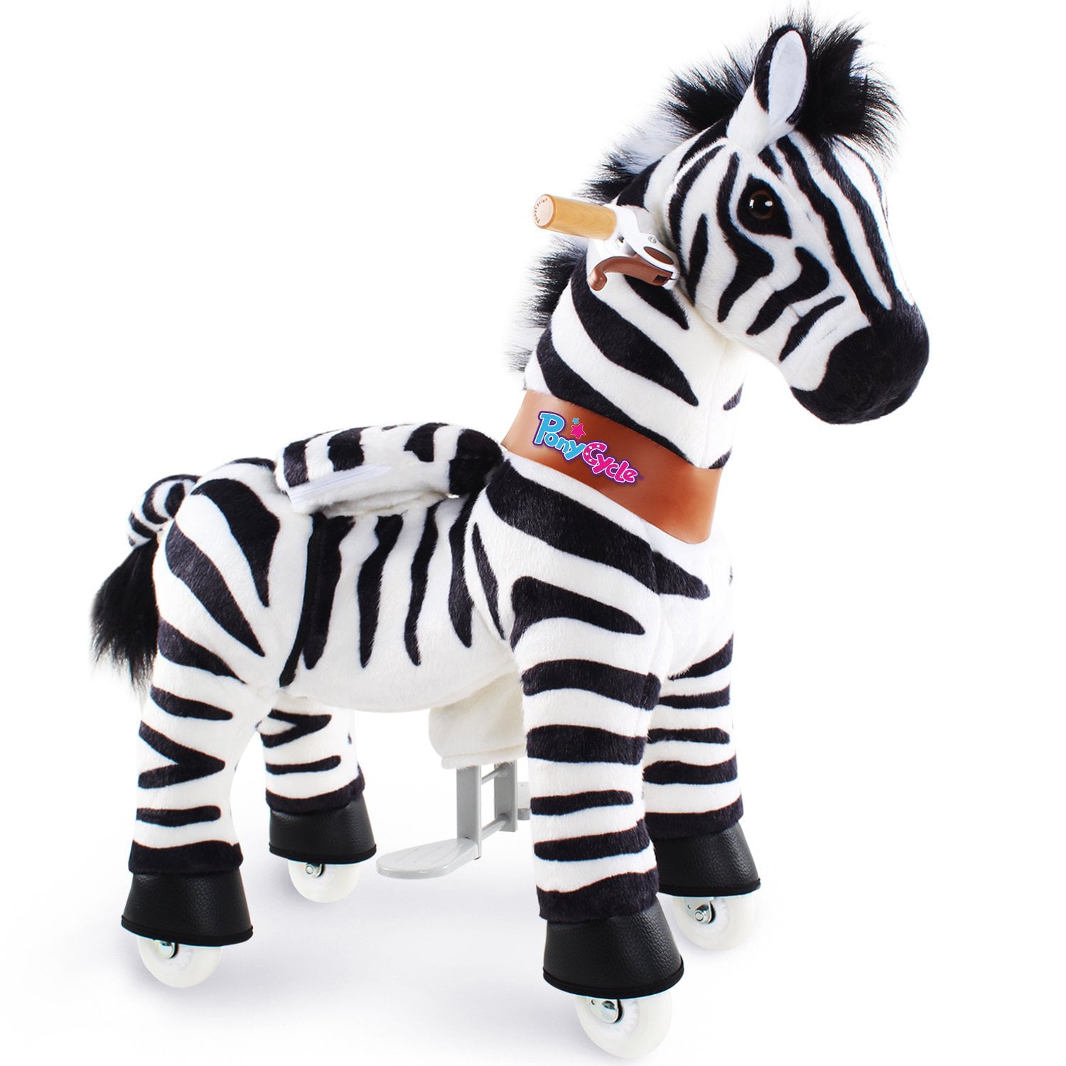 PonyCycle Ride on Zebra Toddler Ride on Toys (with Brake/ 30