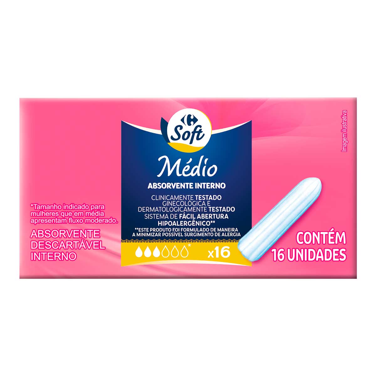 Absorvente Intimo Carrefour Medio 16 Unidades