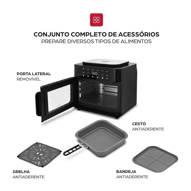 Fritadeira Elétrica WAP Air Fry Multi-Comb 16L WAFC16