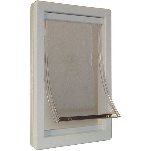 Ideal Pet Products Thermoplastic Dog Door， Off White， Small， 10.62