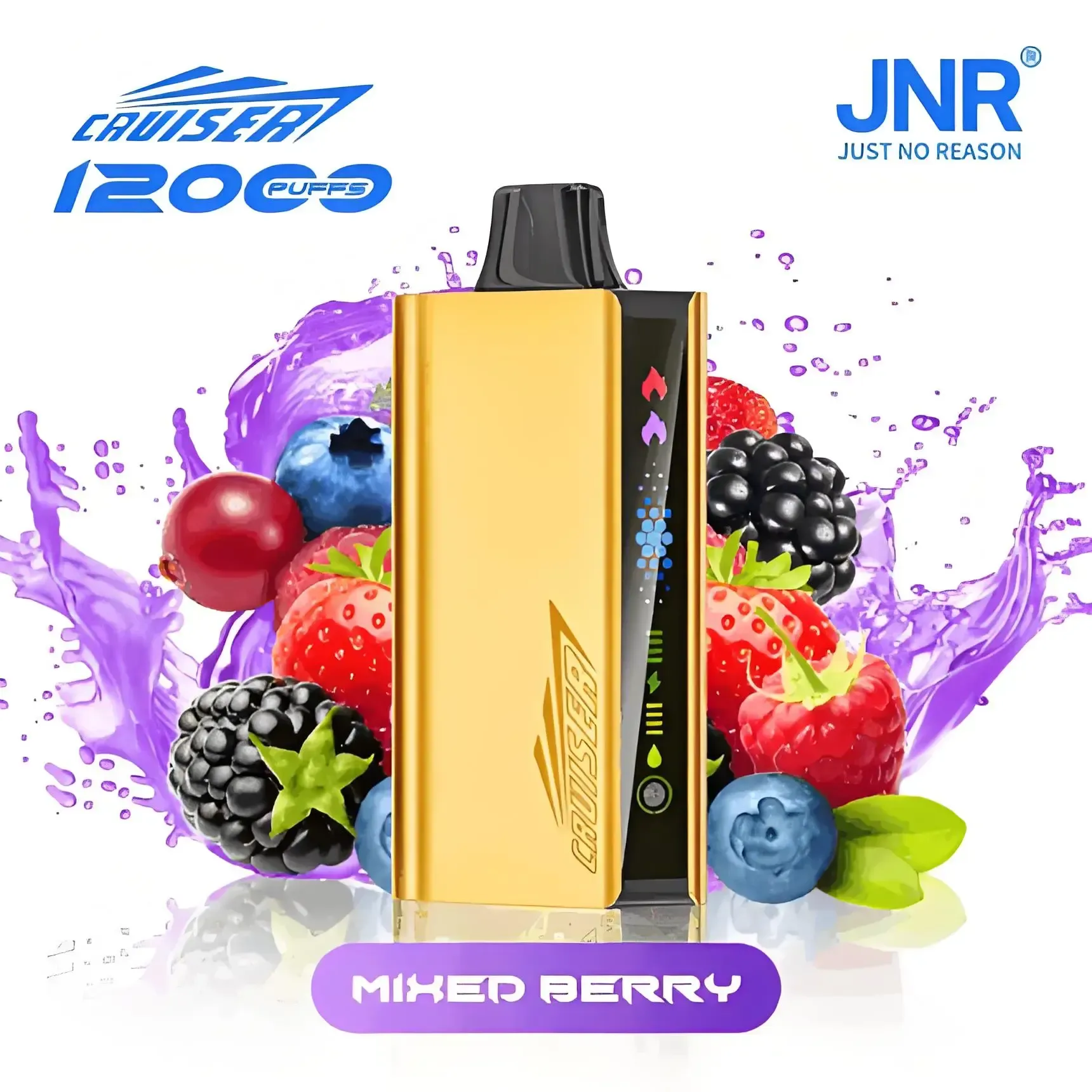 🍓 JNR Cruiser 12K – Quadruple Berry Disposable Vape 🍇