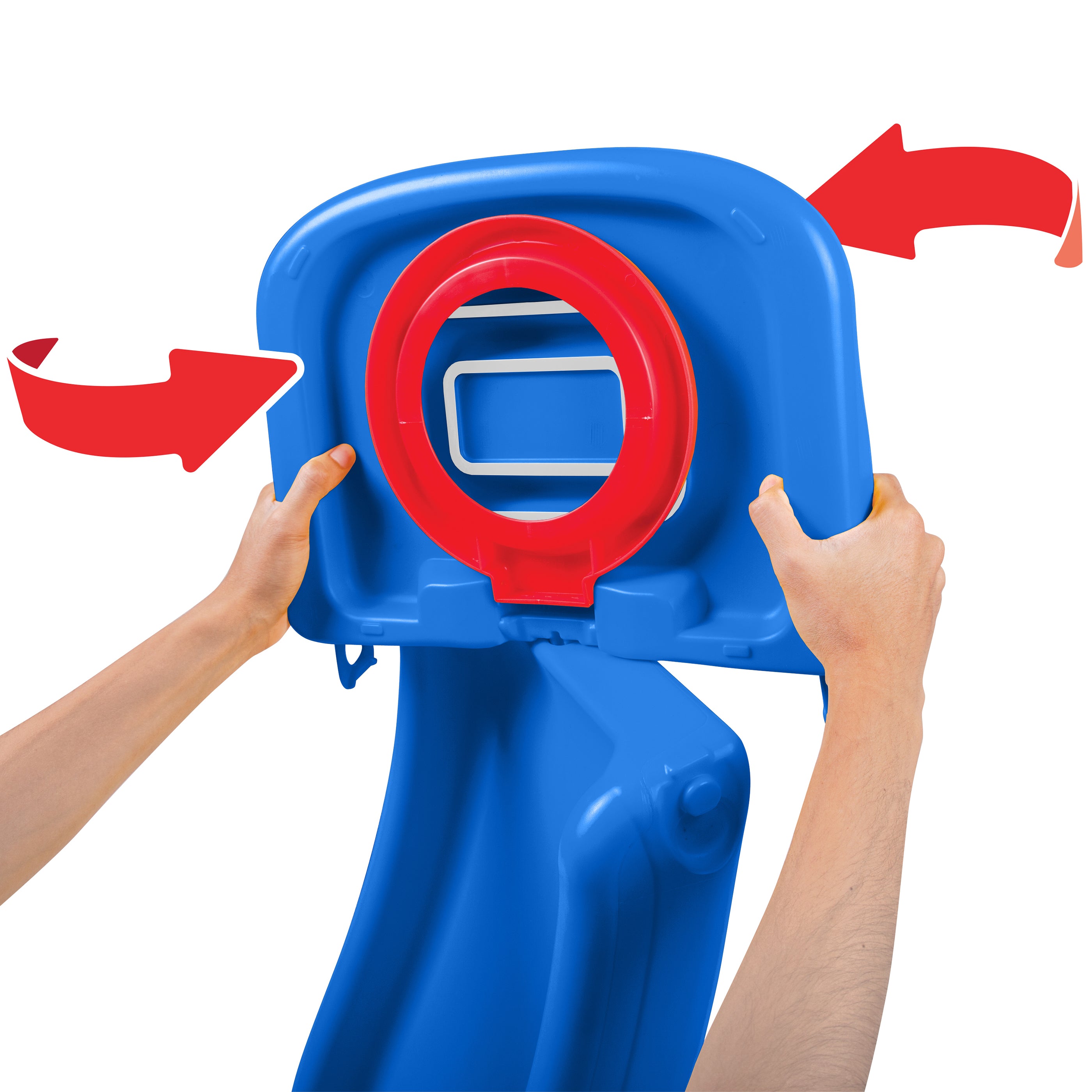 Grow'n Up Blue 2-in-1 Plastic Folding Playground Slide， Toddler