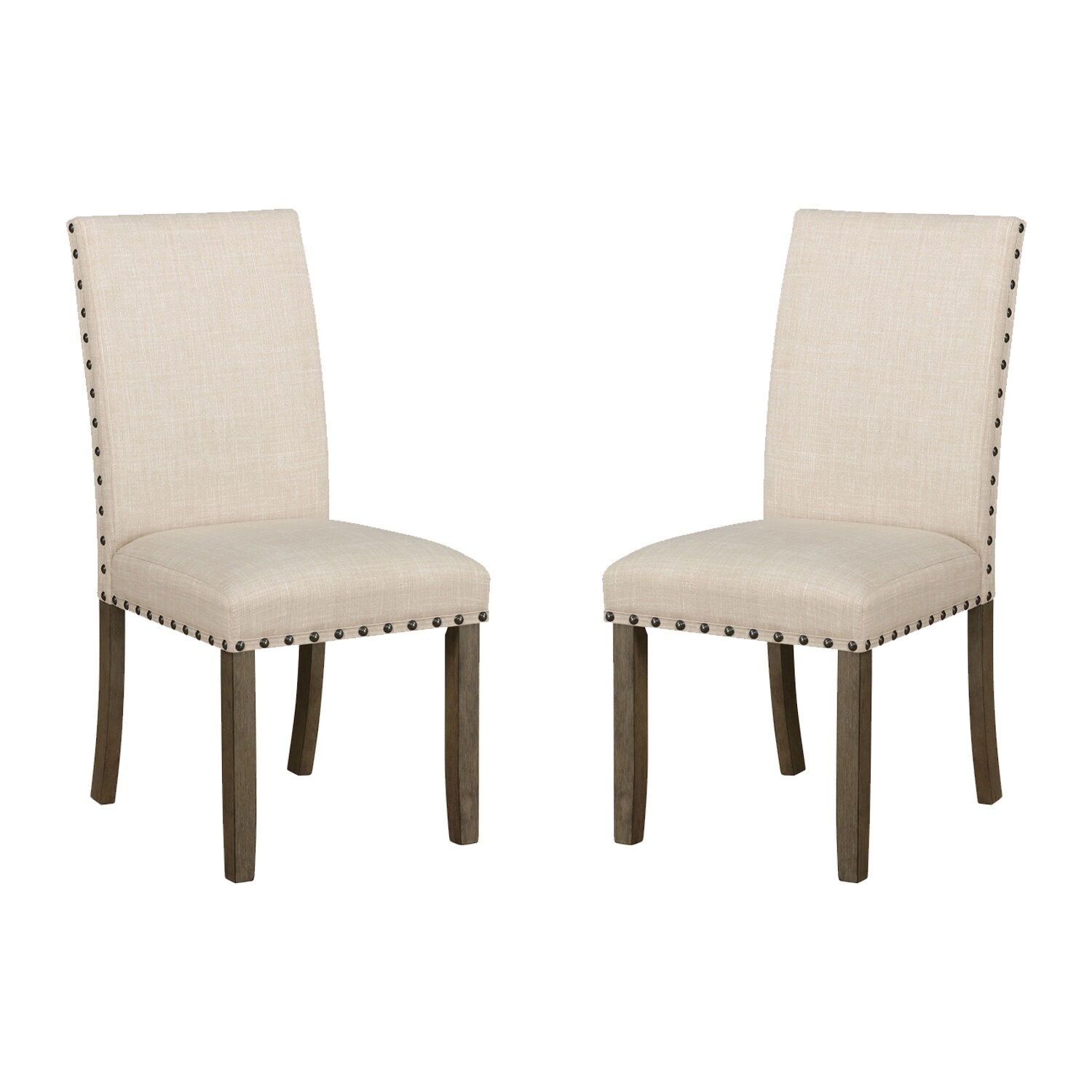 Set of 2 Wooden Upholstered Dining Chair