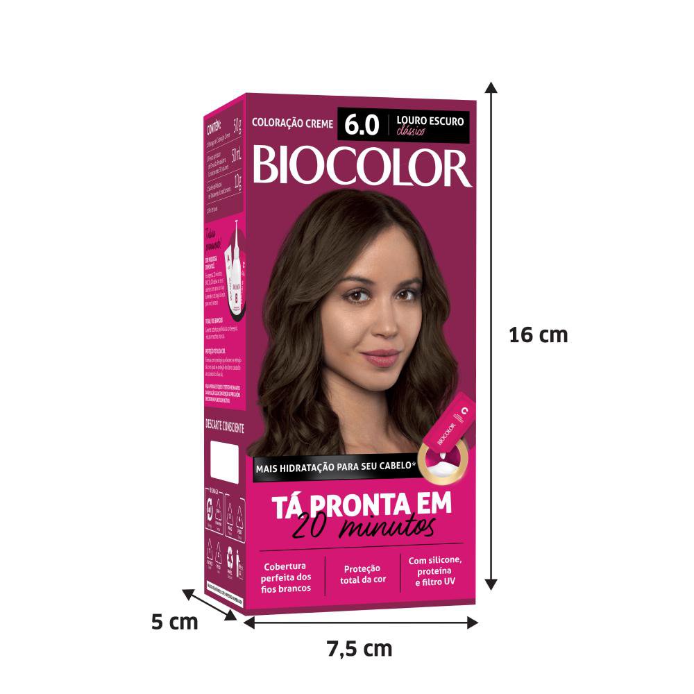 Tinta de Cabelo Biocolor Mini Kit Louro Escuro Classico 6.0