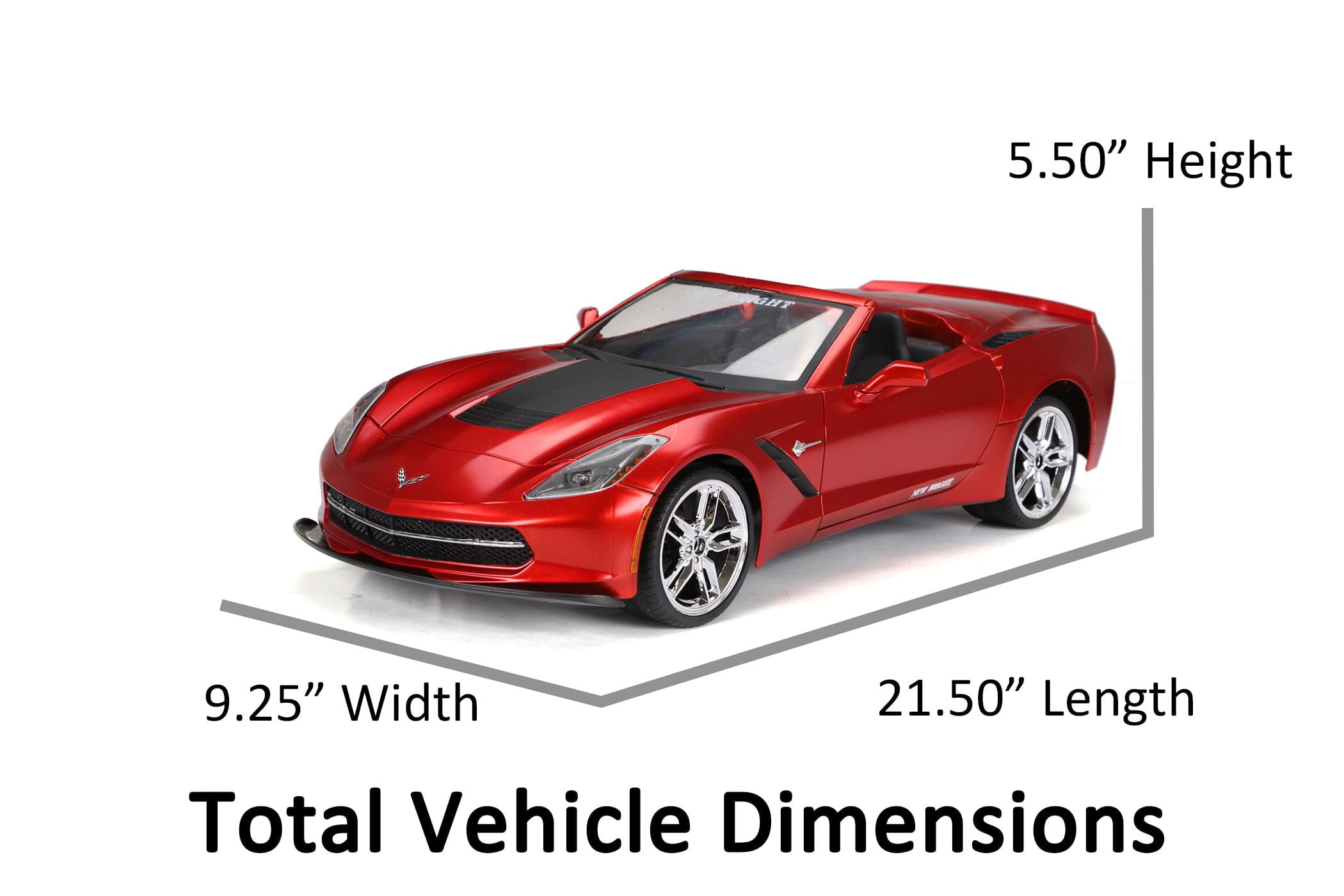 New Bright (1:8) Corvette Battery Radio Control Sports Car， 60816U-R