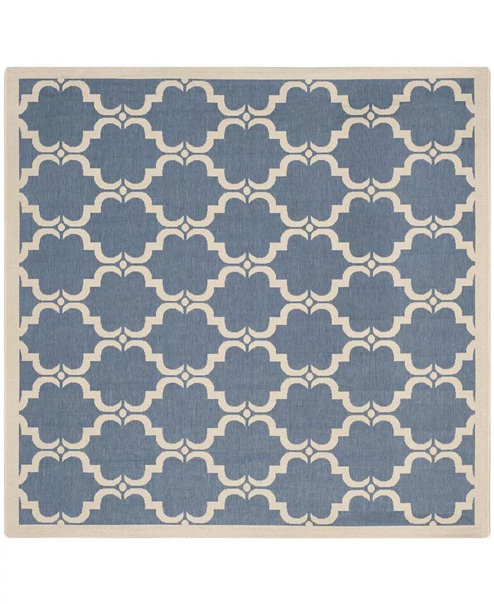Safavieh Courtyard Blue and Beige 7'10