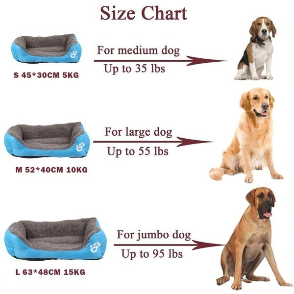 Everso Square Cotton Nest Moisture-Proof Dirty-Proof Warm Dog Kennel Pad