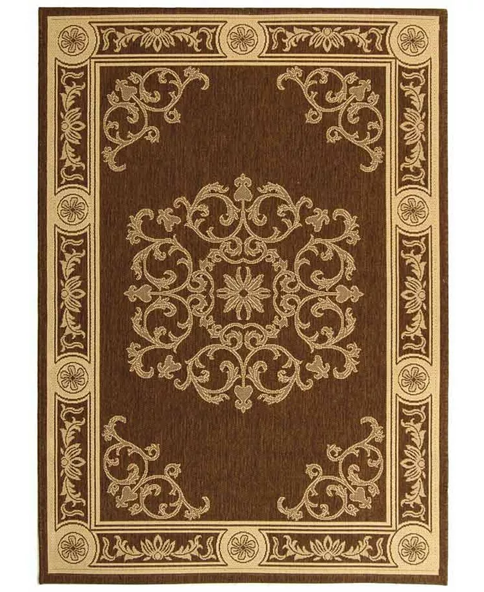 Safavieh Courtyard Chocolate and Natural 2'3
