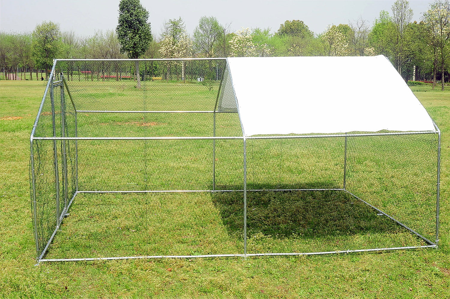 Walnest 13x10 ft Walk in Coop Chicken Run Backyard Hen House Poultry Rabbit Cage and Cover