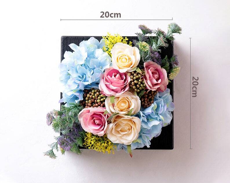 Unique Realistic 3D Rustic Faux Artificial Succulents Wall Art Tropica