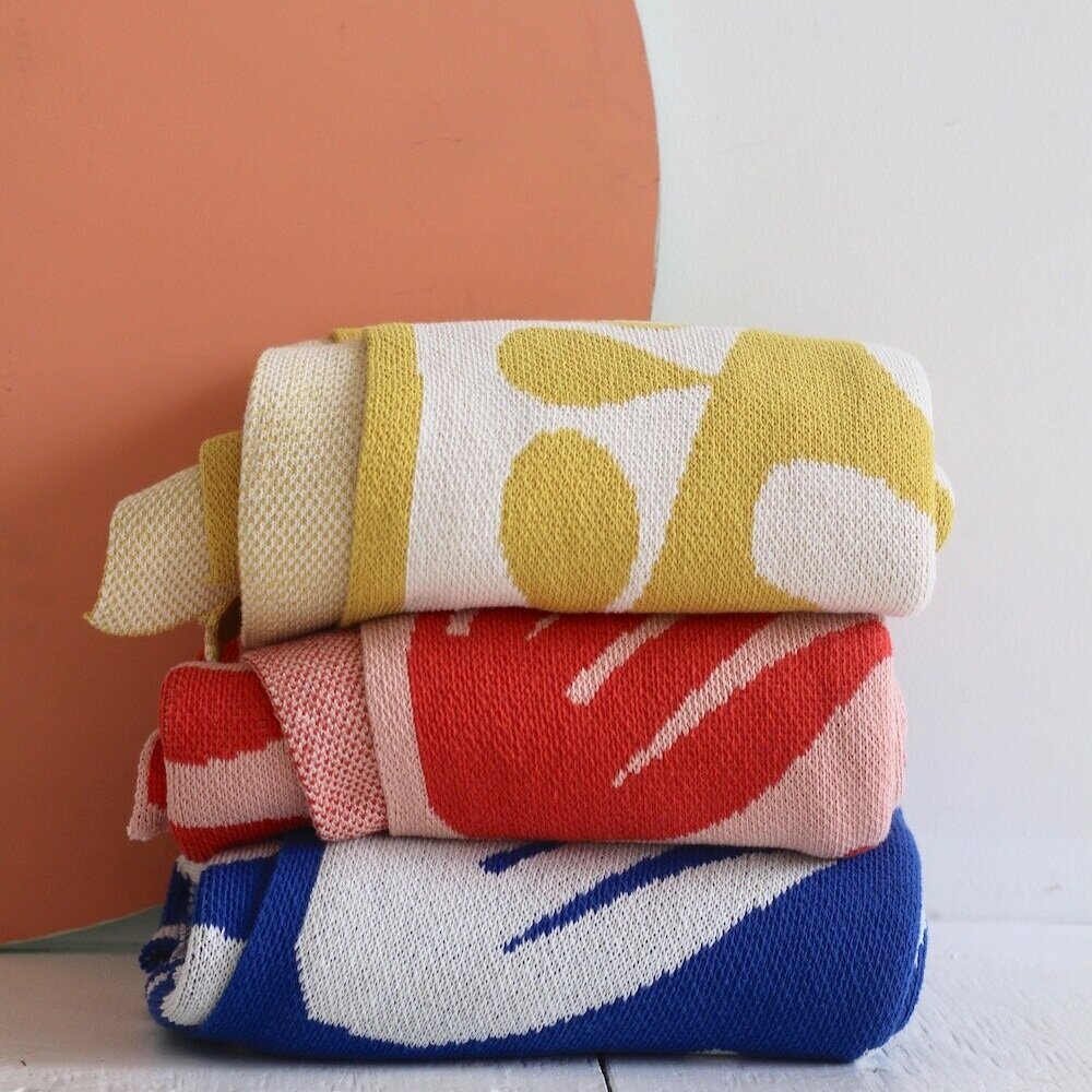 Succulents Blush Throw Blanket