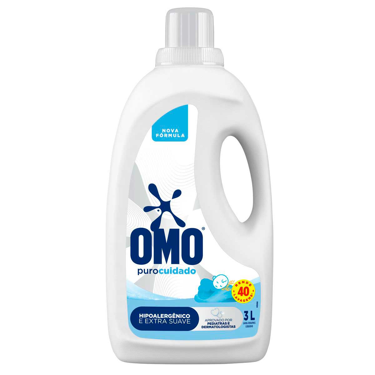 Sabao Liquido Omo Puro Cuidado 3L