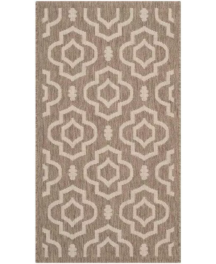 Safavieh Courtyard Brown and Bone 2' x 3'7