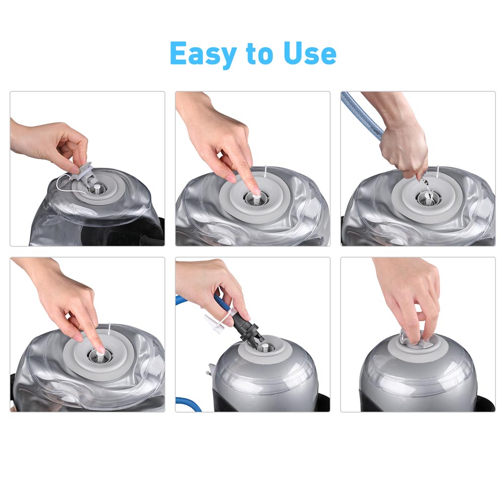 Yescom Workout Core Bag Weight Lifting Aqua Bag 33lbs Gray