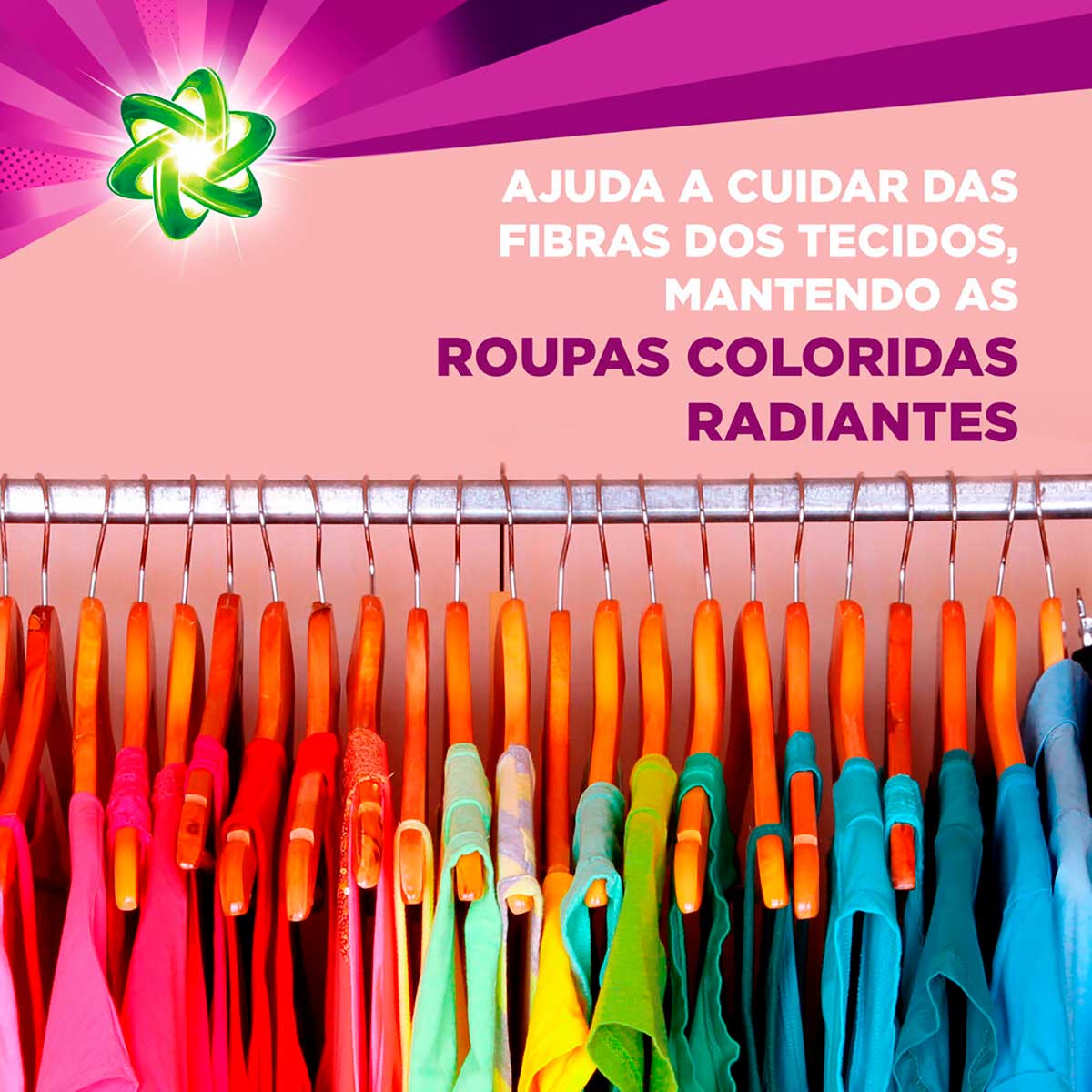 Sabao Liquido Ariel Cores Radiantes Toque de Downy 3L